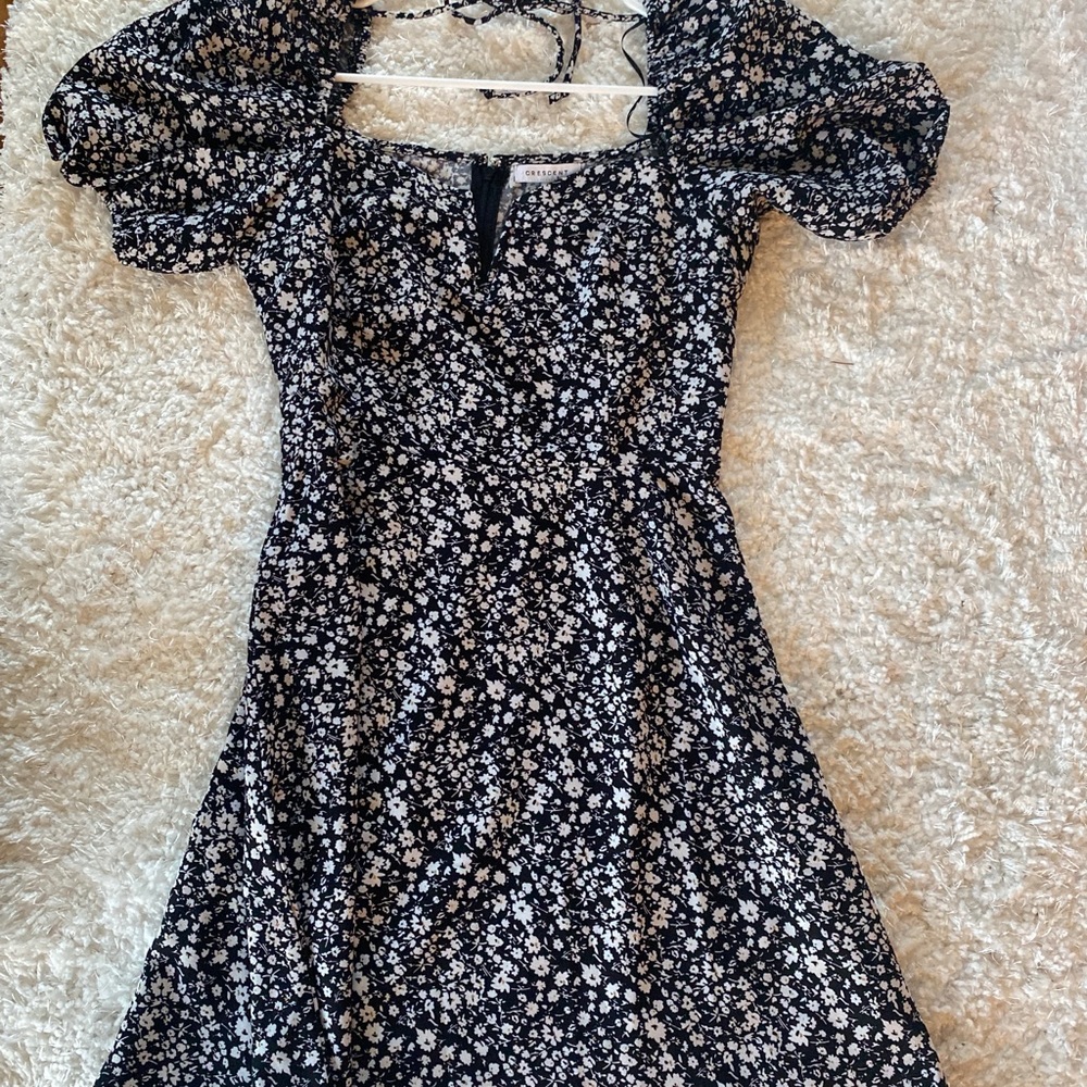 Floral sweetheart neckline summer dress 😍😍😍